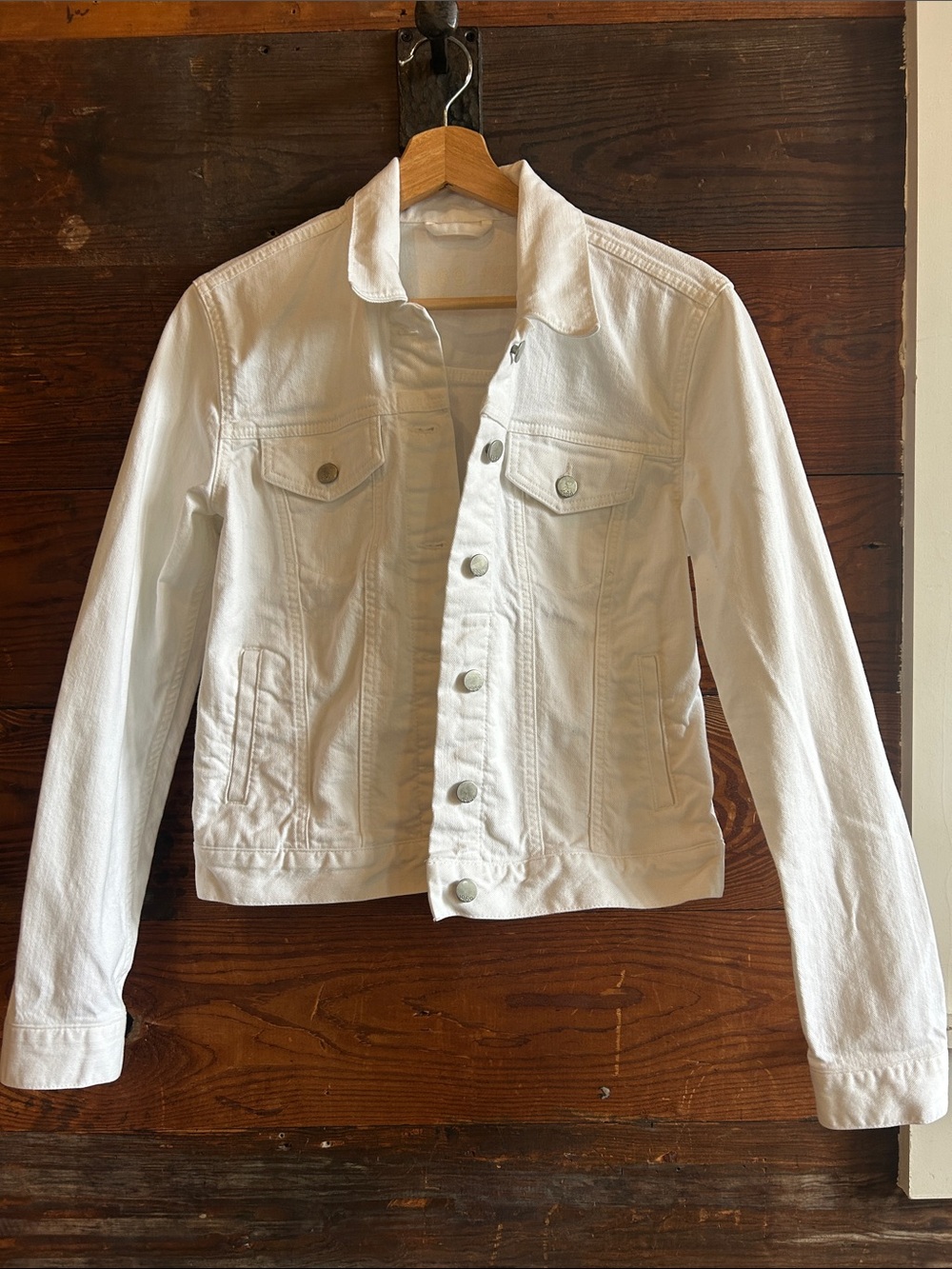 GAP White Women's Denim Jacket